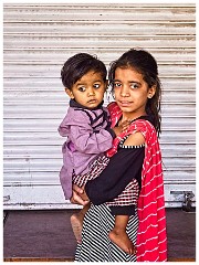 Jodhpur Day 2 030  Jodhpur Streets - Children Looking ofter Younger Children