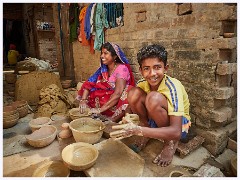 Varanasi 023  Mahmoodpur Village - Working the Clay