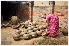 Varanasi 027  Sorting the Pots