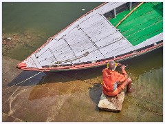 Varanasi 057  Looking Down on the Ganges