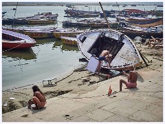 Varanasi 058  Looking Down on the Ganges