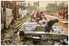 Varanasi 062  The Laundry - Each Man Rents his Sink