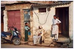 Varanasi 065  Street Outside The Laundry