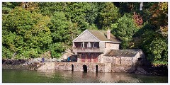 Dartmouth Steam Train and River Cruise 032  Agatha Christies Boat House