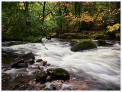 Fingle Bridge 016  Rushing Water - River Teign