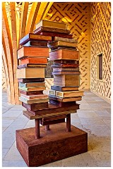 Cambridge Eco Mosque 05  The Book Sculpture