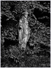 Madingley Hall August 036  Statue in the Grounds