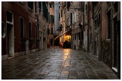 002 Venice While Dark  Quiet Street in Venice