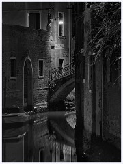 008 Venice While Dark  Venitian Canal