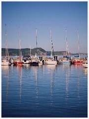 022 Lyme Regis  Sunset in the Harbour
