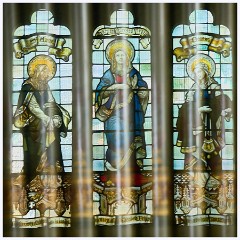 045 South Devon - Teignmouth  Teignmouth - Church of St James - Window and organ multi exposure