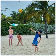 009 Cococay The Bahamas  Jason Playing Volley Ball