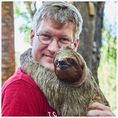 005 Roatan  Roland with a Sloth