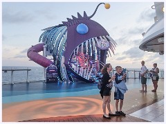 032 The Symphony of the Seas  Jennifer and Jason Near the Flow Rider at the Back of the Ship