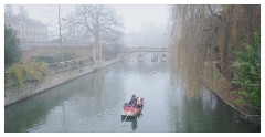 026 Cambridge  Cambridge on a misty afternoon from the Garret Hostel Bridge