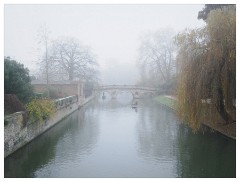 028 Cambridge  Cambridge on a misty afternoon from the Garret Hostel Bridge