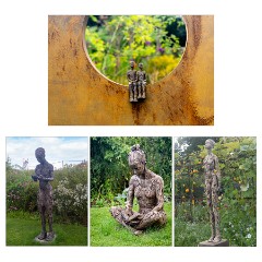 019 Helmingham Hall  Sculptures in the Walled Garden