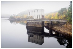 027 Scotland Glen Affric Area  Affric-Beauly hydro-electric power scheme - one of the Dam's