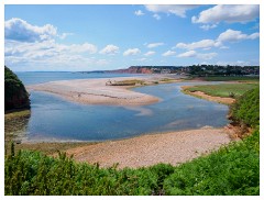 075 South Devon  Tide coming in at Budleigh Salterton