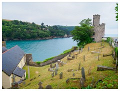 108 South Devon  The Church and Castle at the mouth of the Dart