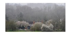 010 Flatford, Suffolk  View from the Fields in the Rain