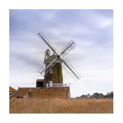 020 Norfolk  Cley Windmill on a Blustery Evening
