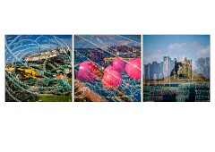 010 Northumberland  At the Harbour, Lindisfarne, Multi Exposure